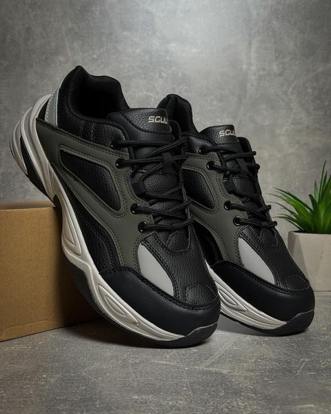 Autumn sneakers in black and green