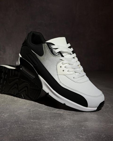 Schwarz-wei&szlig;e Sneaker im Air-Stil