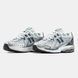 Gray athletic sneakers with mesh and accents