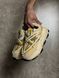 Beige suede lace-up sneakers