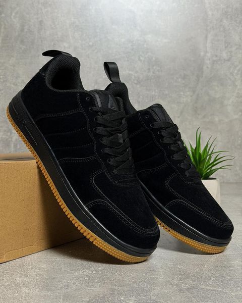 Black suede sneakers