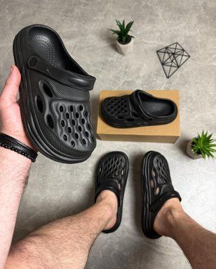 Black slippers