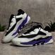 White sneakers with purple accents