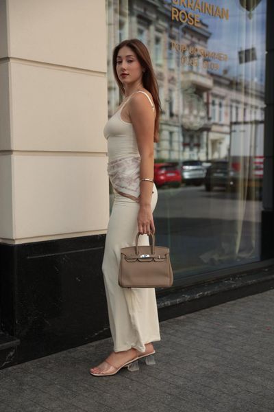 Rivet Bag Brown/Silver