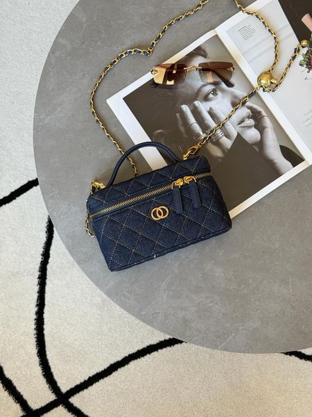 Quinn Bag Dark Denim/Gold WQ04101 фото