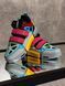Colorful sneakers with Velcro straps