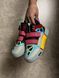 Colorful sneakers with Velcro straps