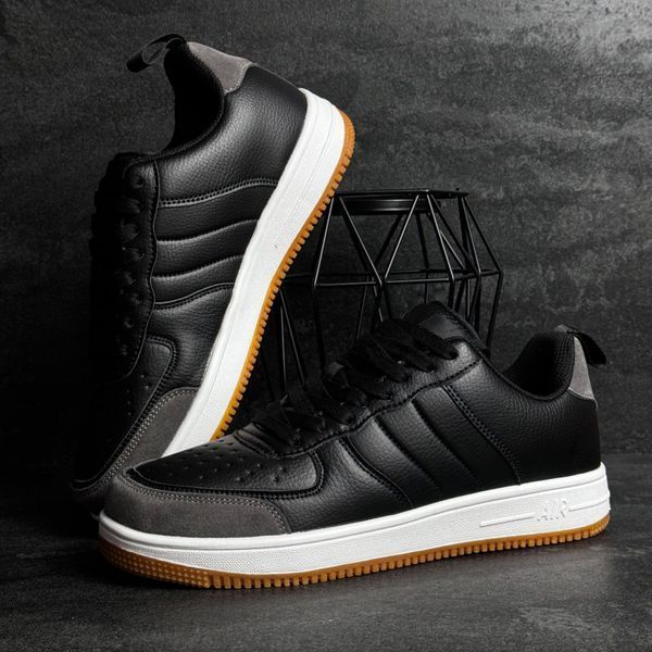 Men's black Air-style sneakers