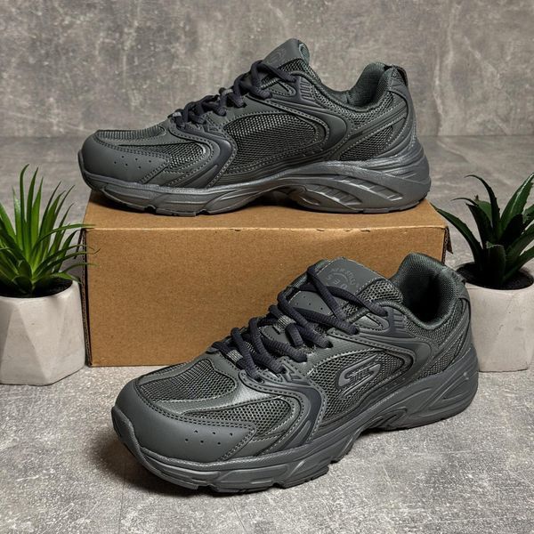 Gray mid-season sneakers