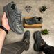 Gray mid-season sneakers